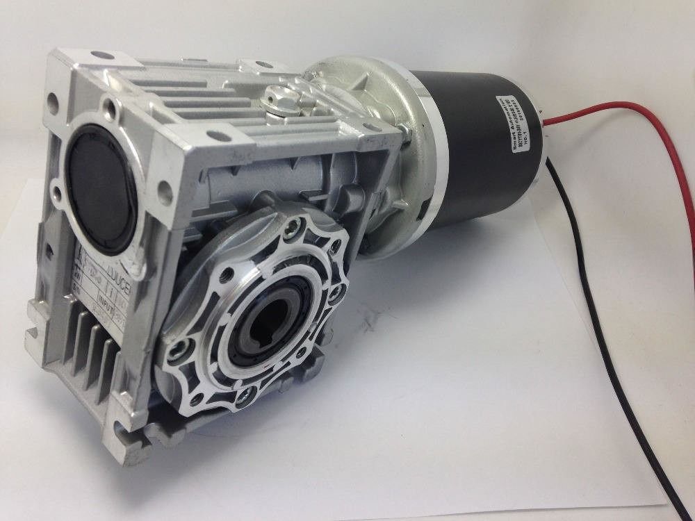 NMRV030.80ZYT Series DC Worm Gear Motor 12v 24v 100w 200w With Worm Gearbox RV030